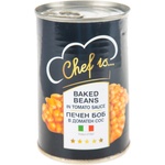 CHEF IS печен боб в доматен сос - 400 гр
