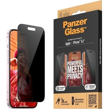 PanzerGlass Apple iPhone 15 s instalačním rámečkem 2809