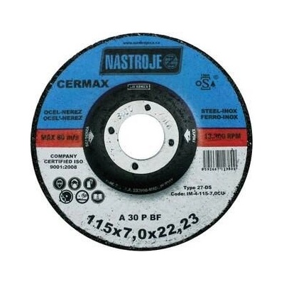Nástroje cz Kotouč brusný 115 x 7 x 22 mm IM-4-115-7,0CU