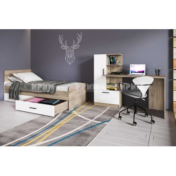 Bogdan Furniture I Легло Модел 2025, Сонома арвен/Бяло