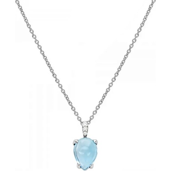 Bliss Златно дамско колие с топаз и диаманти Bliss 20073876 (20073876)