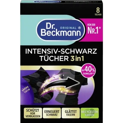 Dr. Beckmann Ubrousky pro obnovu černé barvy 3v1 Intensiv 8 ks – Zbozi.Blesk.cz