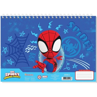 Diakakis Скицник със спирала А4, 30л, Spidey (30204-А-SPIDEY)