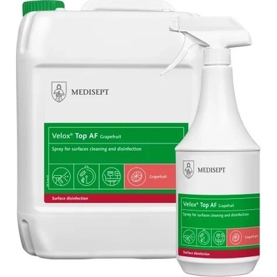 Velox Top AF Medisept sprej na dezinfekciu povrchov a zdravotníckych pomôcok grapefruit 1 l