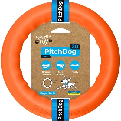 PitchDog tréninkový kruh oranžový 20 cm