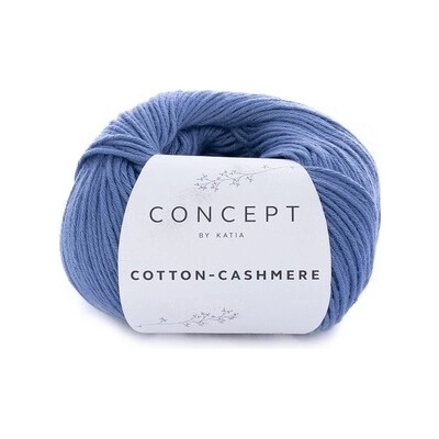 COTTON-CASHMERE Katia Farby COTTON-CASHMERE: 65 džínsová