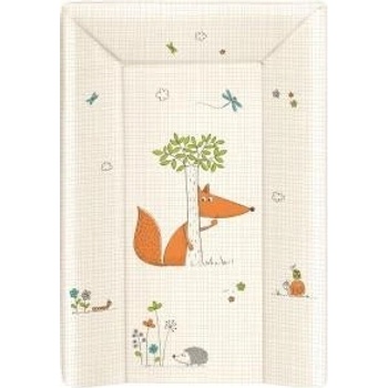 Ceba Baby podložka s tvrdou deskou 3-hranná Liška ecru 70 x 50