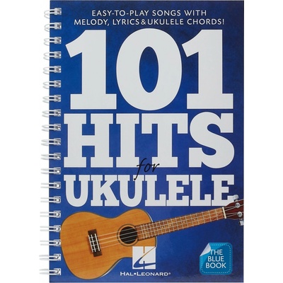 101 Hits For Ukulele Blue Book noty melodická linka akordy – Zboží Mobilmania