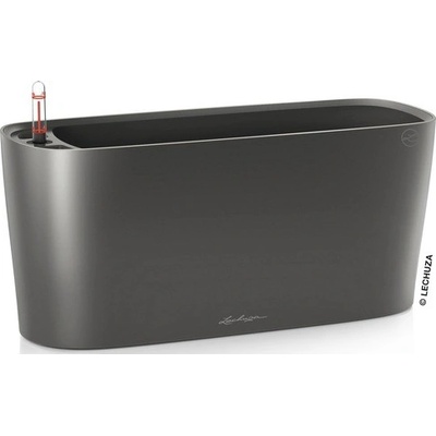 Lechuza Samozavlažovací truhlík Delta plastový 40x15x18 cm antracit – Hledejceny.cz