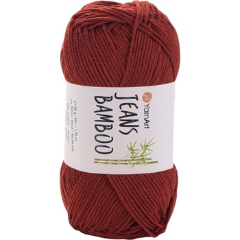 YARNART Jeans Bamboo 143 Dark Red Плетива прежда (Jeans Bamboo 143)