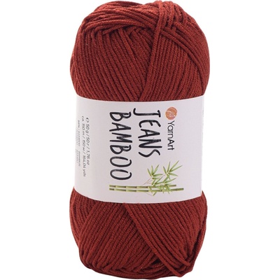 YARNART Jeans Bamboo 143 Dark Red Плетива прежда (Jeans Bamboo 143)