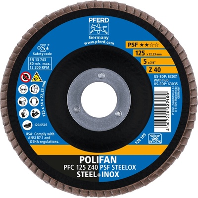 Pferd lamelový brúsny kotúč 125 mm Z40 67764125