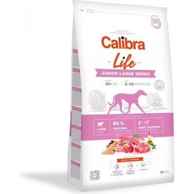 Calibra Dog Life Junior Large Breed Lamb 2 x 12 kg