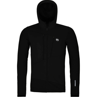 Ortovox Fleece Grid Hoody Men's Black Raven