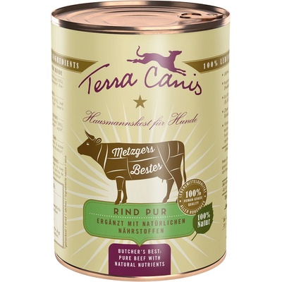 Terra Canis Metzgers Bestes Hovězí Pur 6 x 400 g