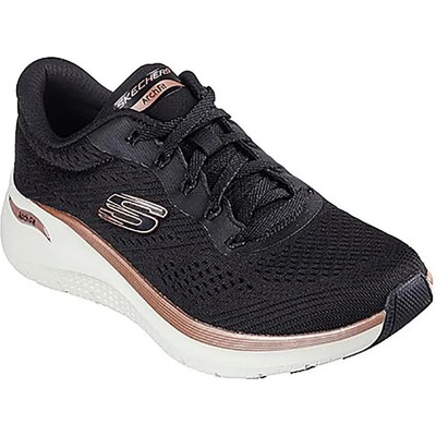 Маратонки Skechers Arch Fit 2.0 trainers - Black (Black Mesh / Rose Gold Trim)