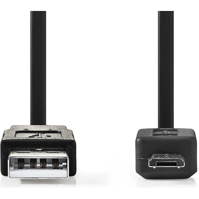 Nedis CCGP60505BK10 USB 2.0, plochý, A Zástrčka - Micro B Zástrčka, 1m, černý