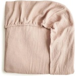 Mushie Бебешки муселинов чаршаф с ластик Mushie - 40 x 100 cm, Small Blush (004455) - baby