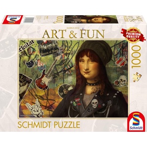Schmidt Spiele Пъзел Schmidt от 1000 части - Мона Лиза 2024 (58529)
