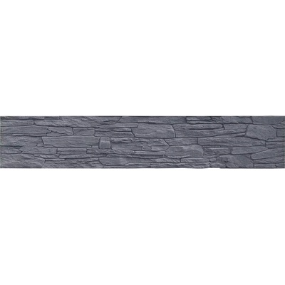 BEVES Betonový panel lámaný kámen 1-str. antracit; 200x40x4cm
