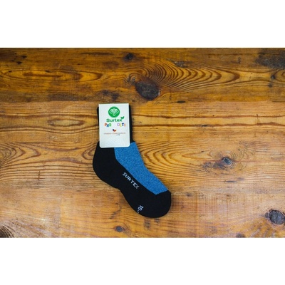Surtex volný lem pro děti 70% merinové vlny modrý melír