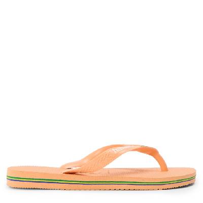 Джапанки Havaianas Kids' Brasil Logo Rose Gum Flip Flops - Peach