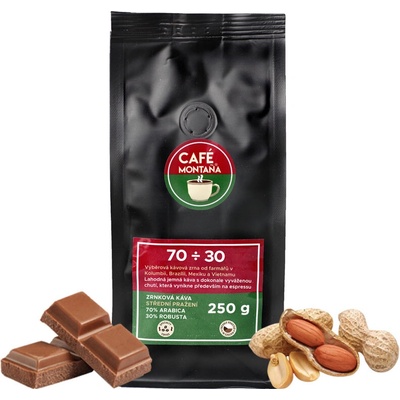Café Montaña espresso směs 70÷30 mletá Turecká káva 250 g