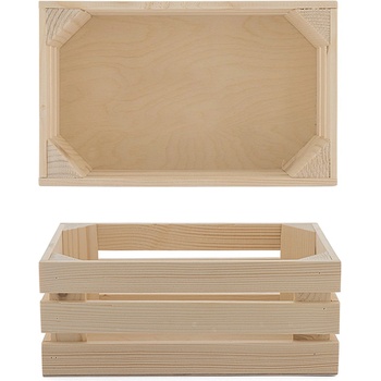 Bisetti BISETTI-Дървена поставка за гастронорм GN1/4 26x15, 7xh10, 5cm НАТУРАЛ (27114) (0143100)