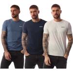 Bench Тениска Bench Bognor 3 Pack T-Shirt - Blue cream