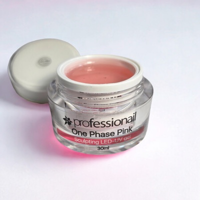 Professionail Led UV gel jednofázový čiro růžový Čirá 30 ml