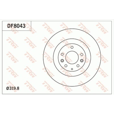 Brzdový kotouč TRW DF8043