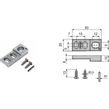 Fapim 3733 protikus zástrče 50x20x10 mm