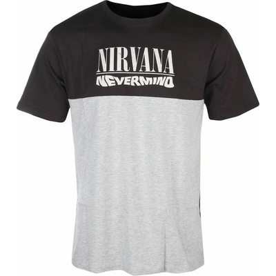 Amplified tričko pánské NIRVANA NEVERMIND GREY MARL/BLACK ZAV831K42