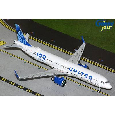 Gemini A321-271NX United Airlines "2019s" Colors w. "100th Centennial" sticker 1:200