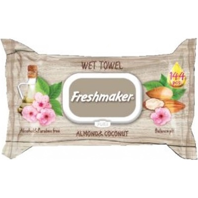 Freshmaker Coconut&Almond vlhčené utierky 144 ks