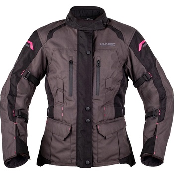 W-Tec Дамско мото яке W-TEC Barbata - Черен-Сив-Розов černo-šedo-růžová 3XL (28827-3XL)