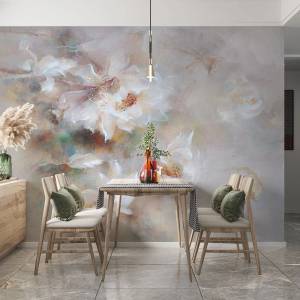 Art Gift Decor Фототапет Рисувани бели цветя