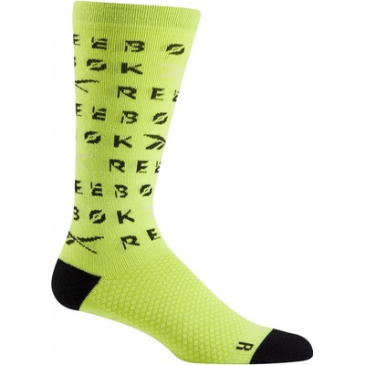 Reebok ONE SERIES TRAINING ENGINEERED CREW SOCKS Žltá/čierna