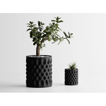 Кашпа Dent 2 Малка, 111x111xH126mm - Черна