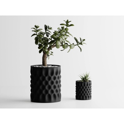 Кашпа Dent 2 Малка, 111x111xH126mm - Черна