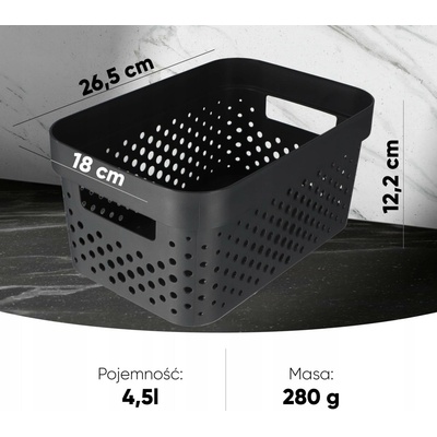 Curver Box INFINITY DOTS 4,5L - šedý
