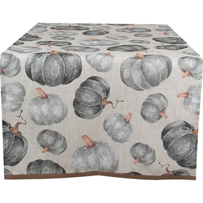 Clayre & Eef Bavlněný běhoun s dýněmi Country Style Pumpkin - 50x140 cm