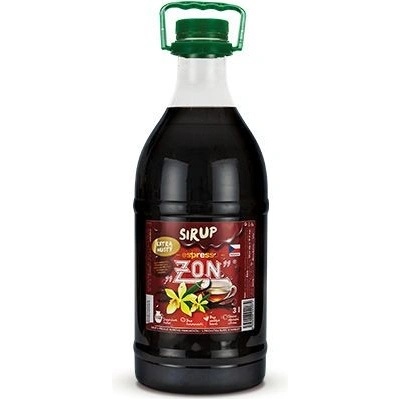 ZON Extra hustý sirup s vanilkovo-rumovou příchutí. Kvalitní sirup s doporučeným ředěním 1:13, 3 l