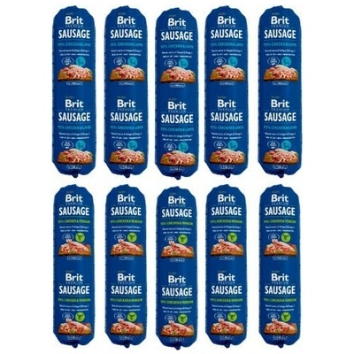 Brit Premium Sausage Chicken and Venison 5 x 800 g a Chicken and Lamb 5 x 800 g