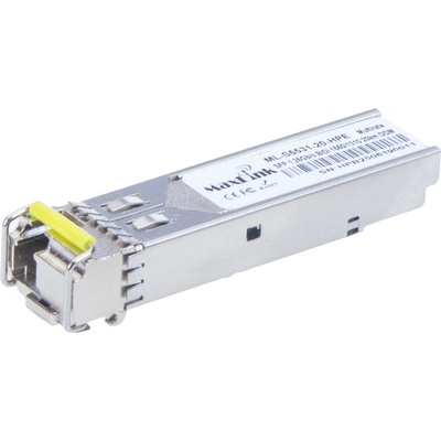 MaxLink 1.25G SFP optický HP modul, WDM(BiDi), SM, Tx 1550/Rx1310nm, 20km, 1x LC konektor, DDM, HPE kompatibilní; ML-S5531-20-HPE