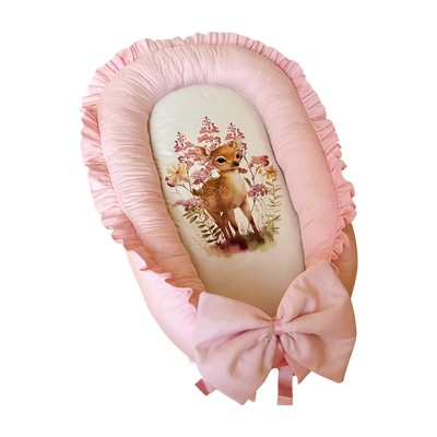 Niki' s Dreams Бебешко гнездо от памучен сатен Сърничка (141001-0)