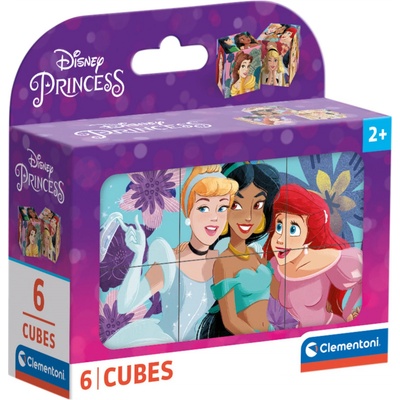 Clementoni obrázkové kostky Disney Princezny 12 kostek