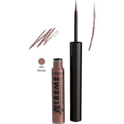 Denmark Gosh Xtreme Liquid gel Eyeliner tekutá očná linka 005 Bronze 1,7 ml