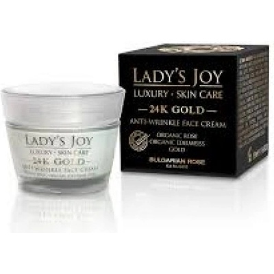 Bulgarian Rose Karlovo Lady's Joy Luxury 24K Gold - Крем за лице против бръчки 50 мл