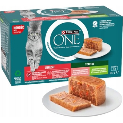 Purina One Sterilcat Mokré krmivo pro sterilizované kočky 4 x 85 g